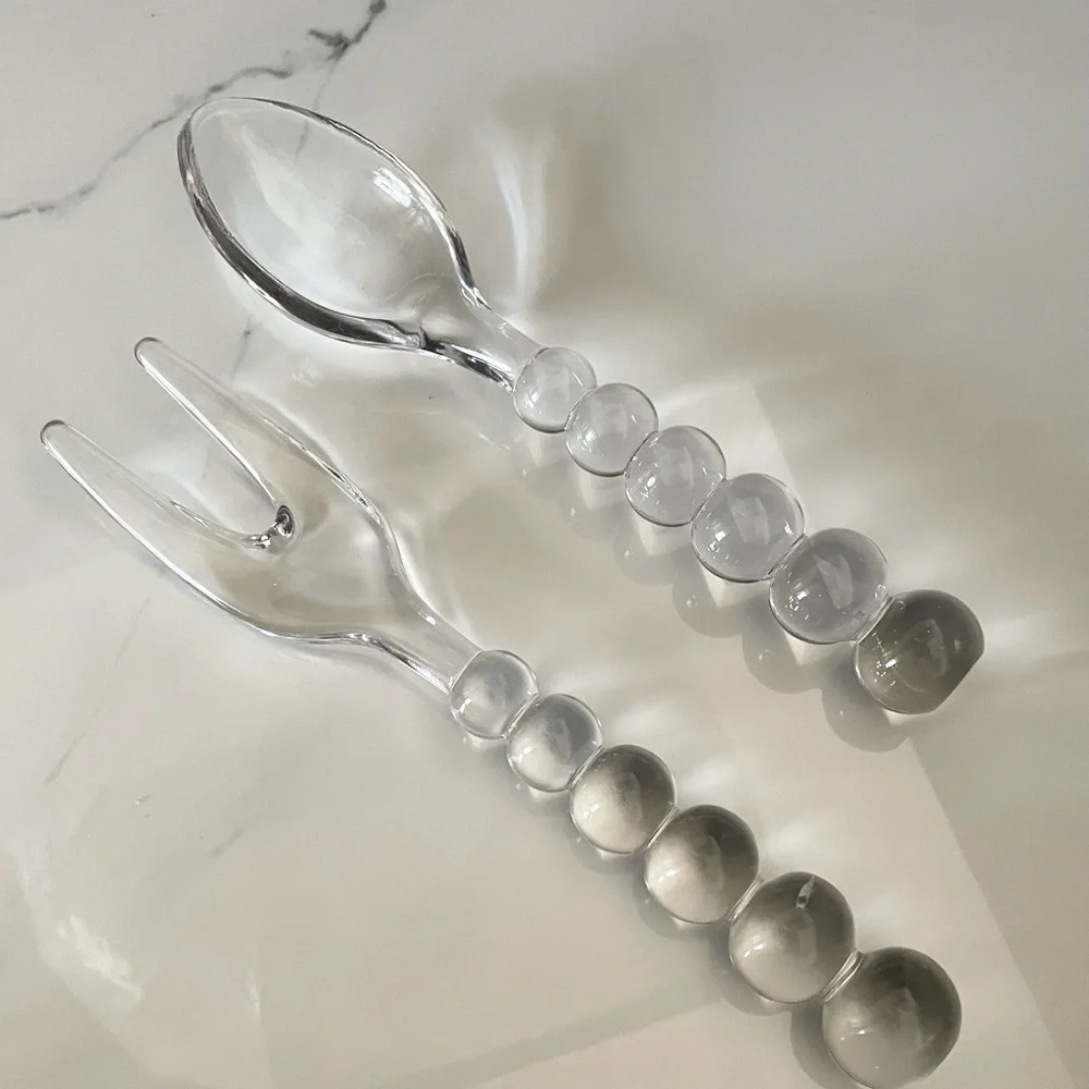 Candlewick Salad Servers